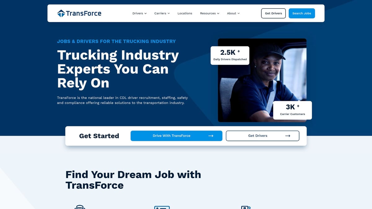 7 Top CDL Class A Driver Jobs Temp-to-Hire in 2025 - TransForce &ndash; Flexible Staffing Solutions