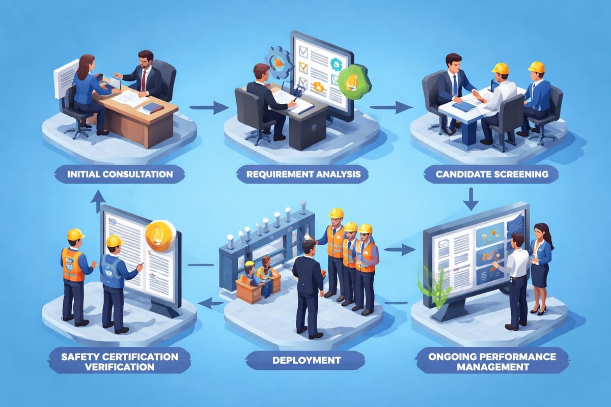 Industrial staffing workflow