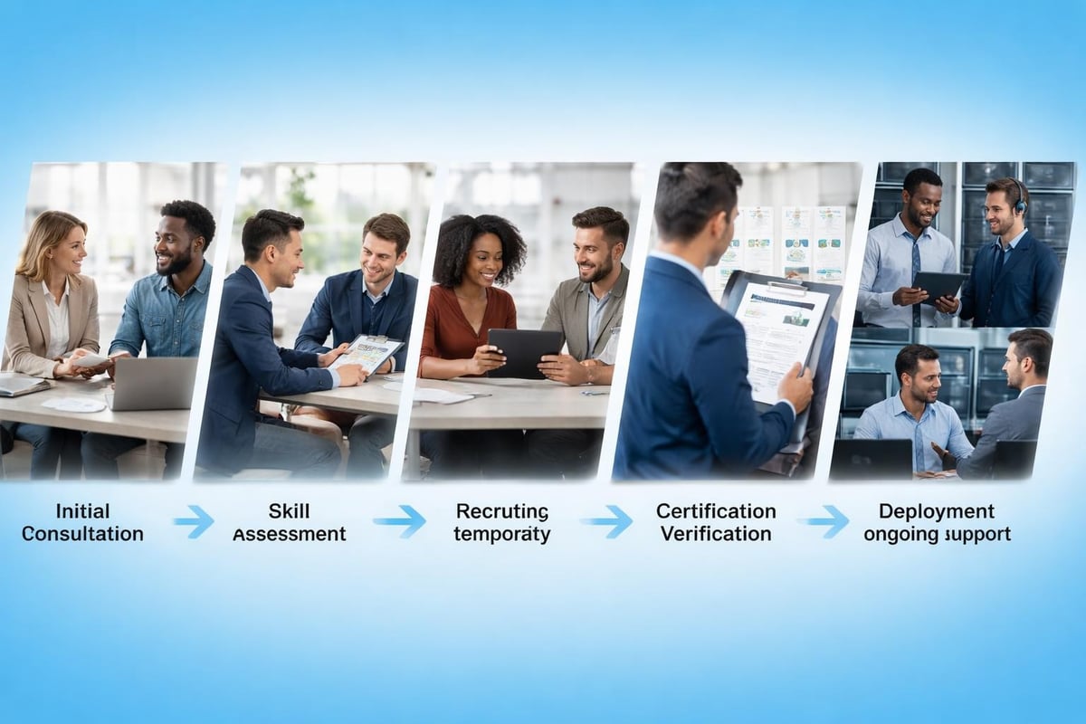 IT staffing workflow stages