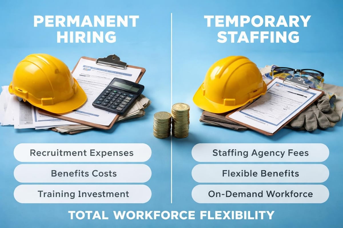 Temp work staffing benefits breakdown