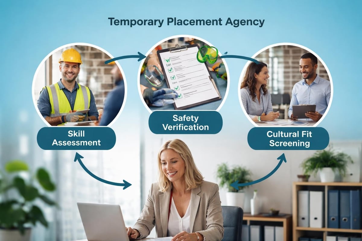 Temporary staffing industry workflow