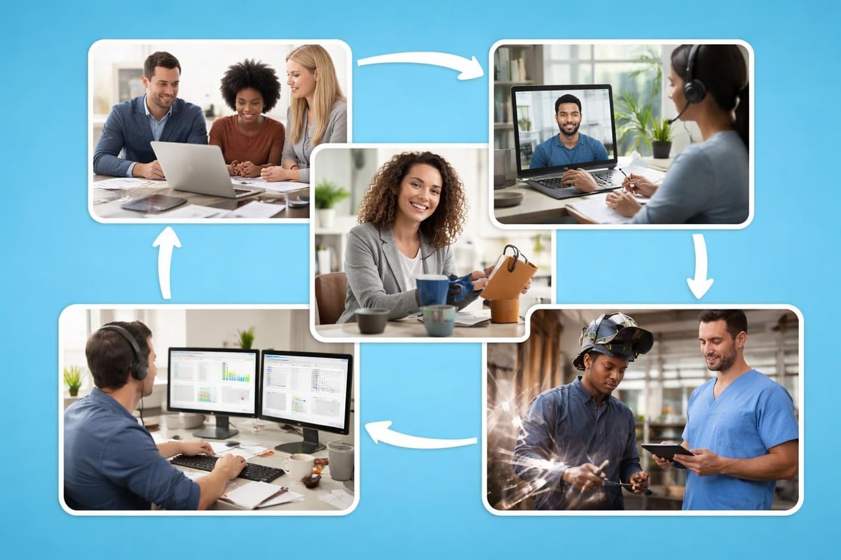 Remote staffing workflow