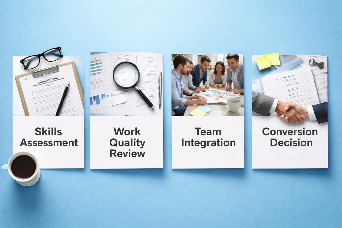 Temp to perm evaluation process