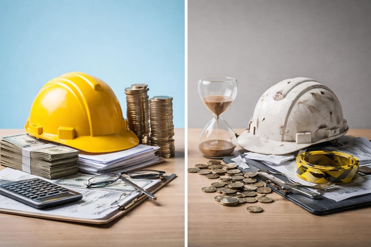 Cost comparison of quality staffing versus budget staffing