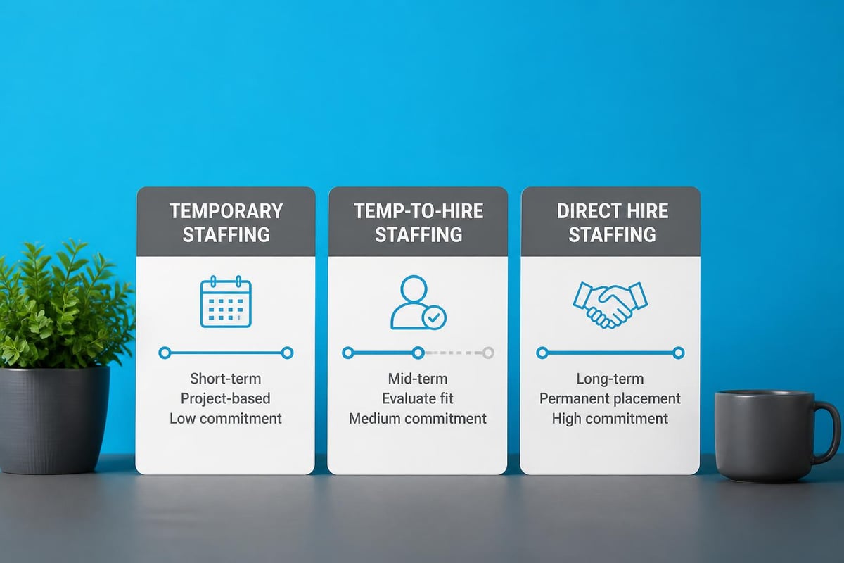 Private staffing agency engagement models