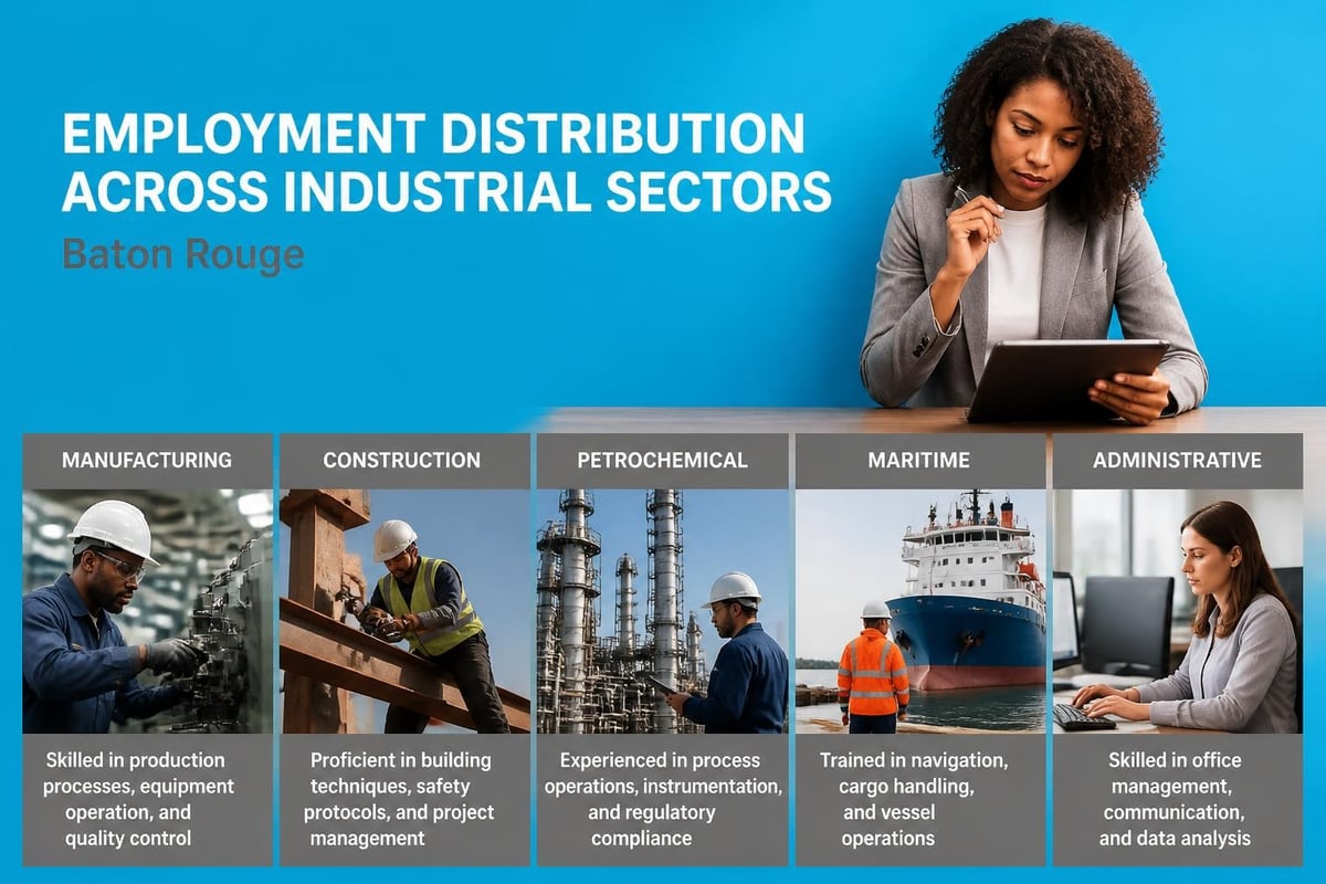 Baton Rouge workforce distribution