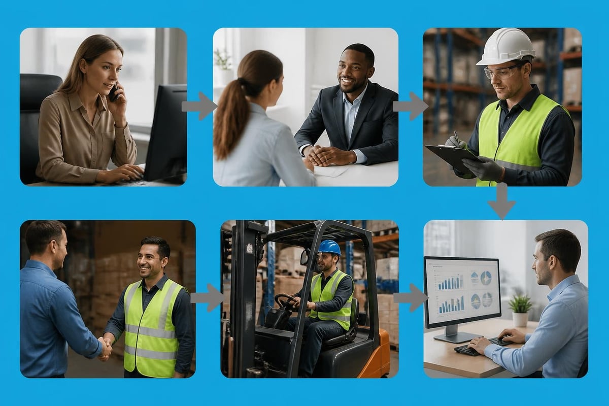 General labor staffing workflow