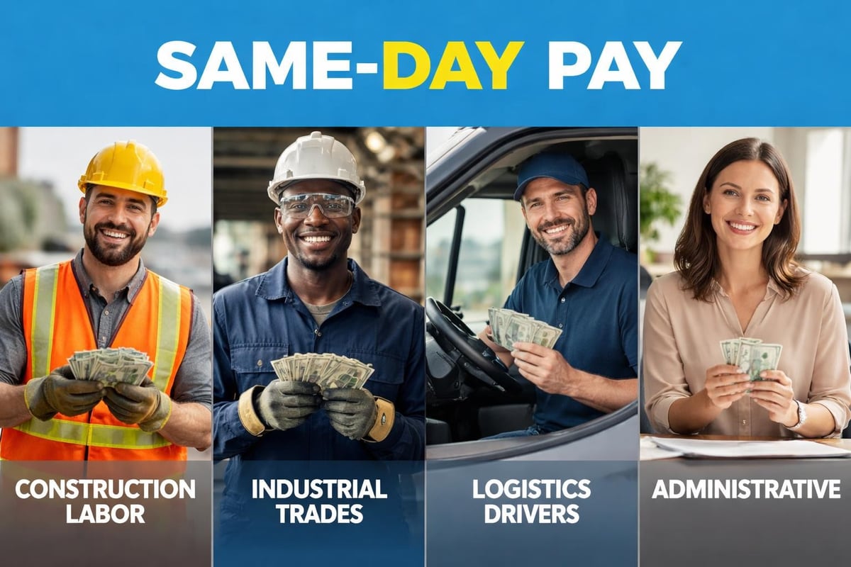 Job categories with daily pay