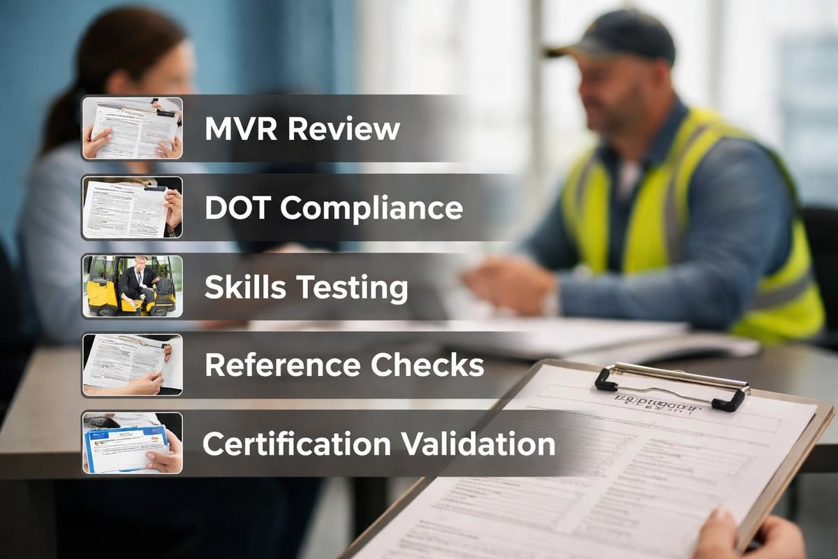 Transportation staffing vetting process