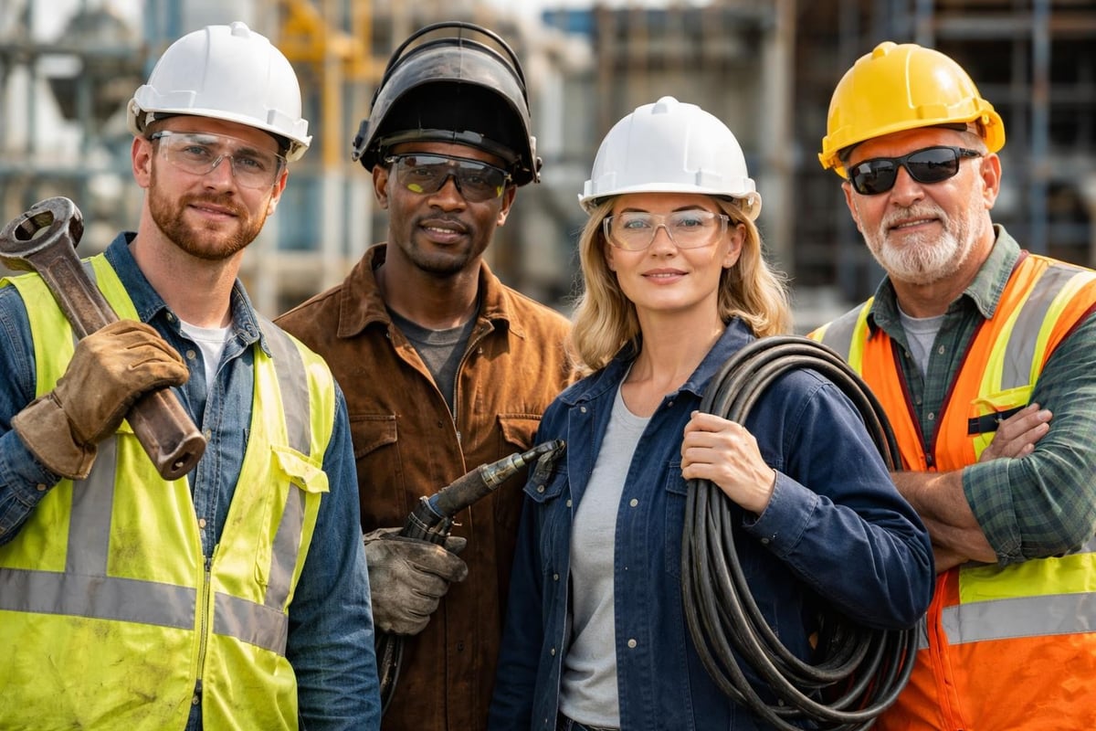 Industrial skilled trades staffing