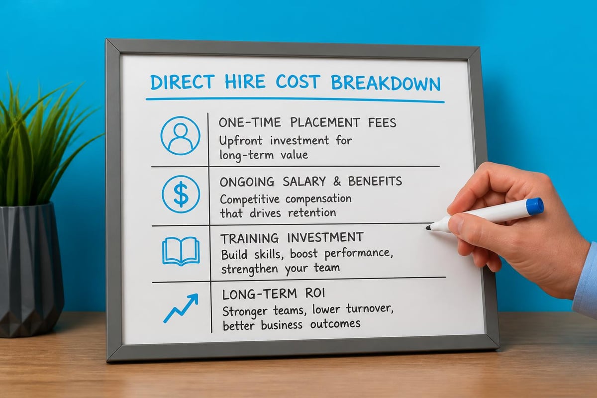 Direct hire cost analysis