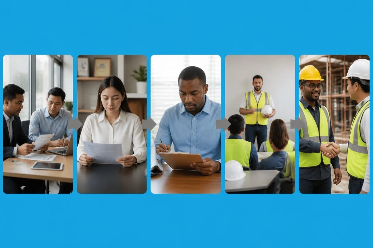 Industrial staffing workflow