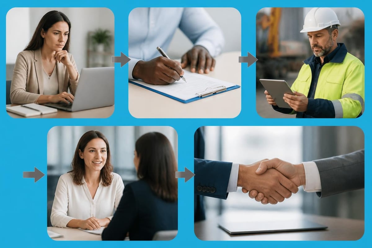 Staffing agency evaluation process