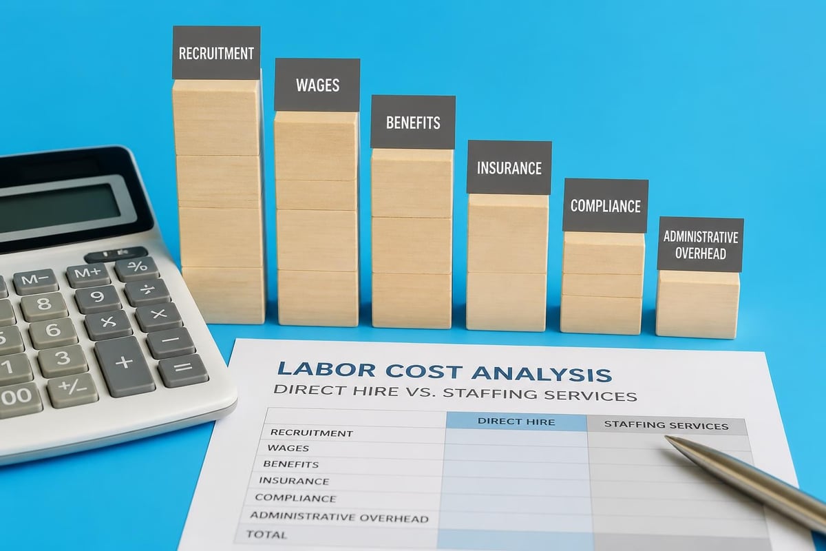 Staffing cost comparison