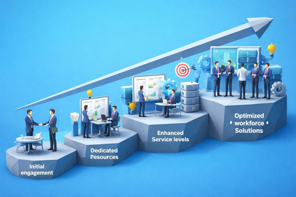 Strategic staffing partnership development