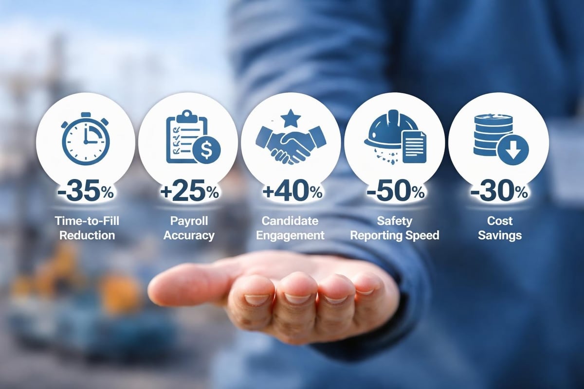 Mobile staffing ROI dashboard
