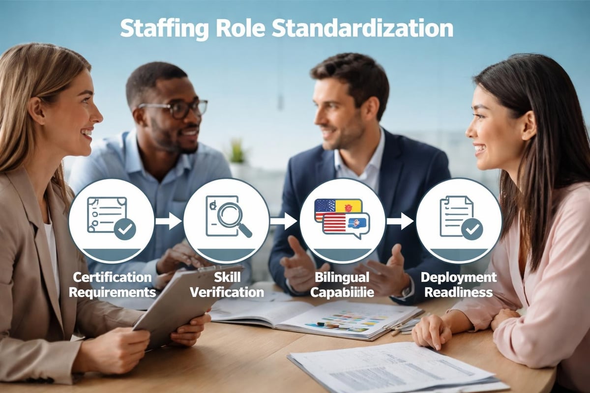 Standardized staffing workflow