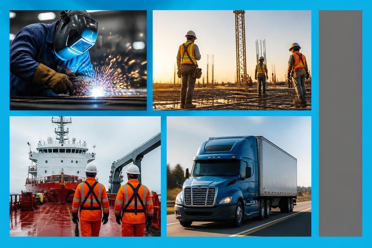 Industry sectors served by specialized staffing