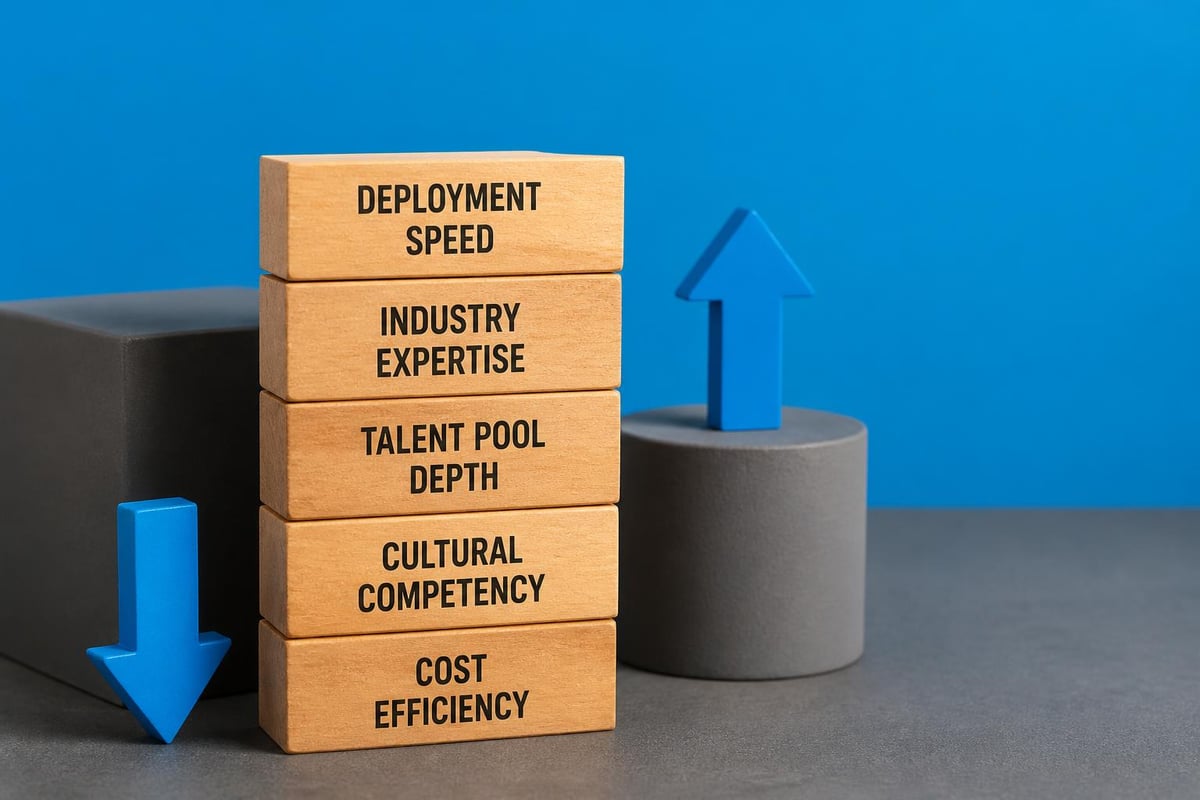 Staffing model effectiveness comparison