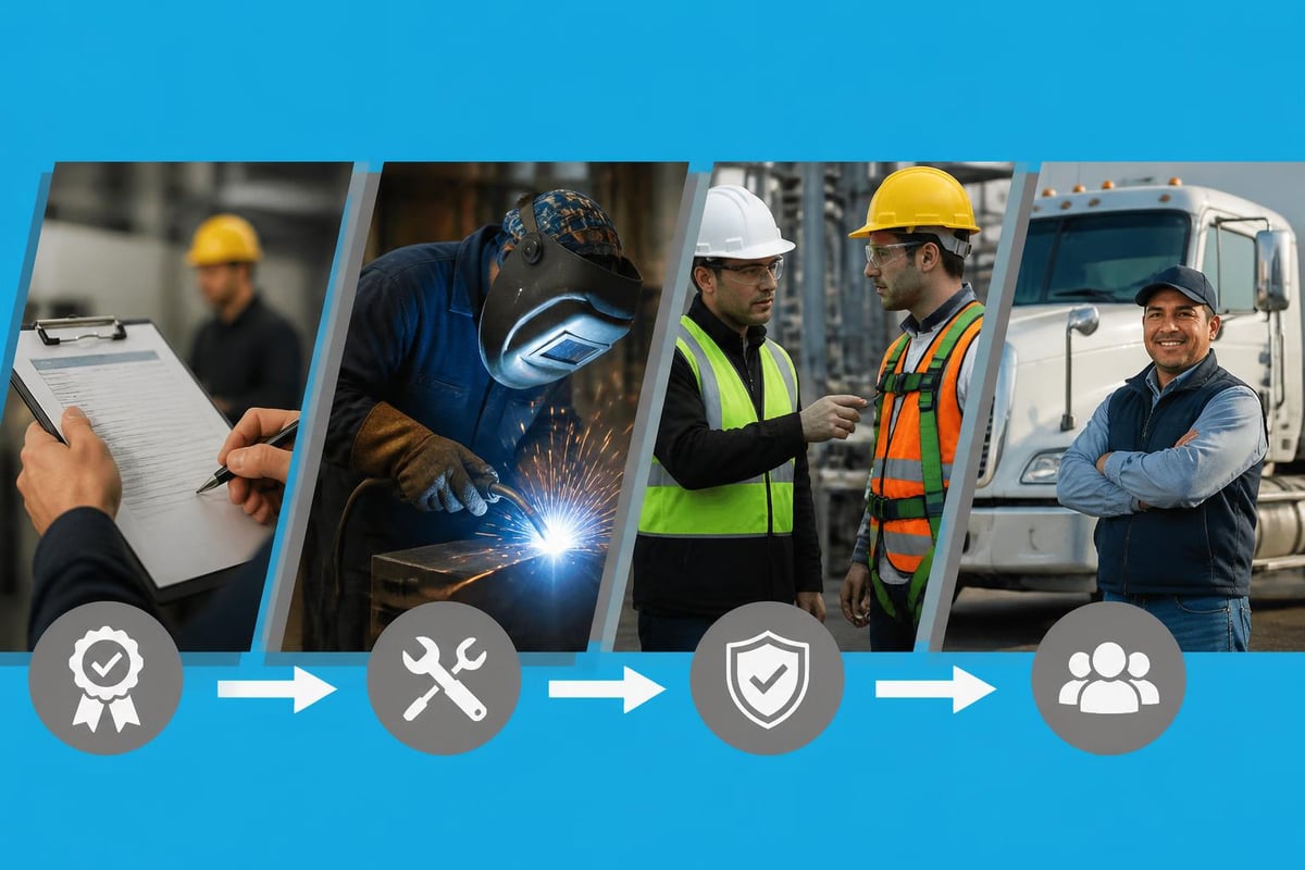 Skilled trades staffing process