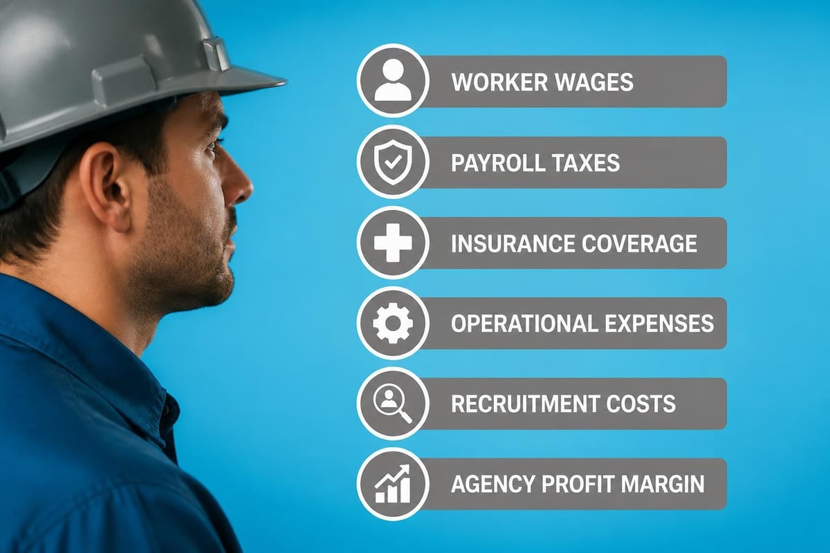 Staffing agency cost breakdown