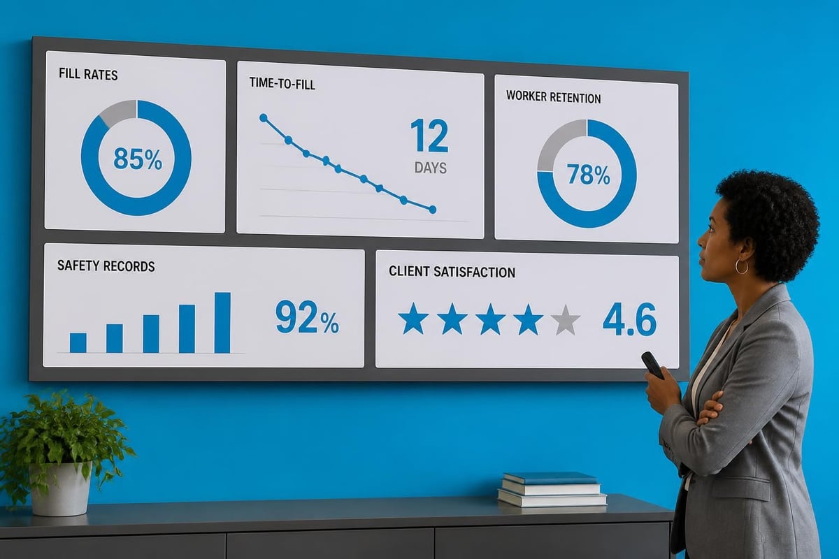 Staffing agency evaluation metrics