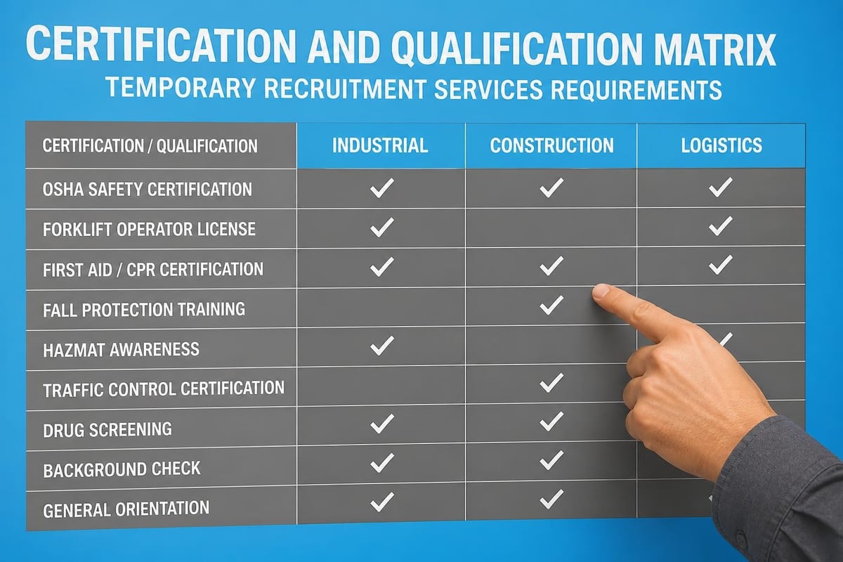 Industry-specific temporary staffing requirements