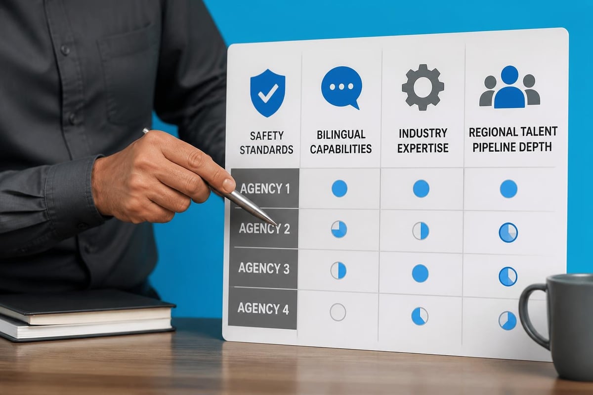 Staffing partner evaluation criteria